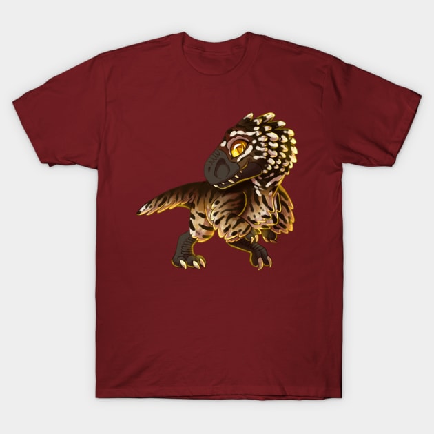 T-Rex Feathered Friend T-Shirt by cometkins